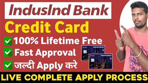 Indusind Bank Credit Card Apply Online I Indusind Bank I Lifetime Free Credit Card Apply Youtube