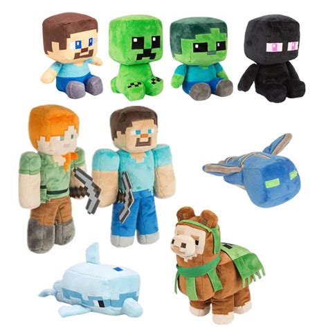 Minecraft Basic 8 Inch Plush Creeper Stuffed Animal Figure Soft Doll