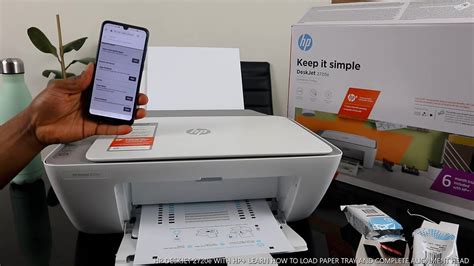 HP DESKJET 2720e WITH HP LEARN HOW TO LOAD PAPER TRAY AND COMPLETE