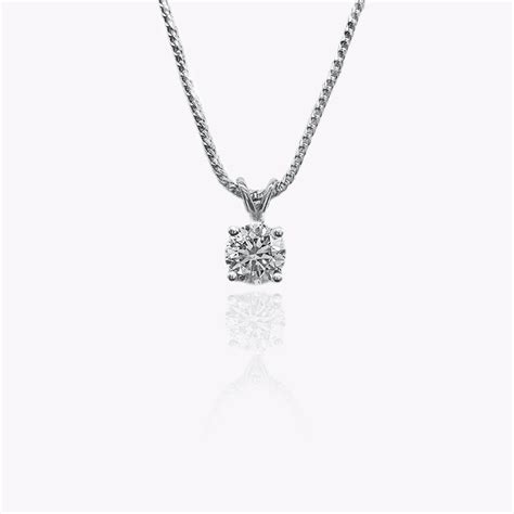 18ct White Gold Diamond Pendant - Ojamie