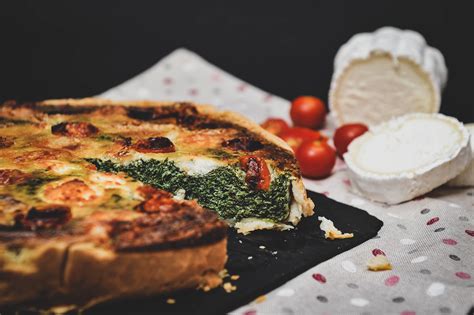 Quiche De Espinacas Queso De Cabra Y Tomates Cherry Panader A Y