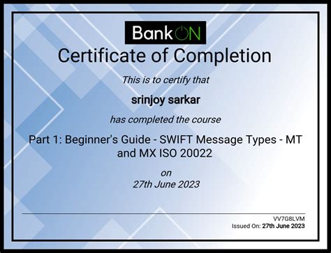 SWIFT MT And ISO 20022 MX Message Types Course Package BankON