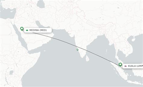 Direct Non Stop Flights From Madinah To Kuala Lumpur Schedules