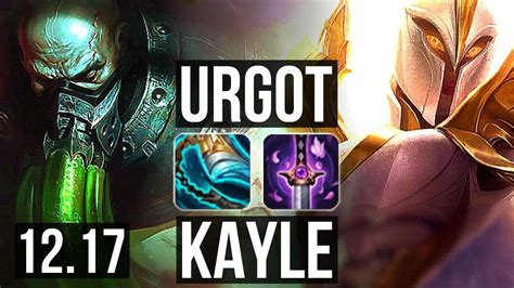 URGOT Vs KAYLE TOP Rank 6 Urgot 6 Solo Kills 500 Games 1 1M