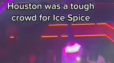 Ice Spice Flops During Houston Show Hip Hop Lately