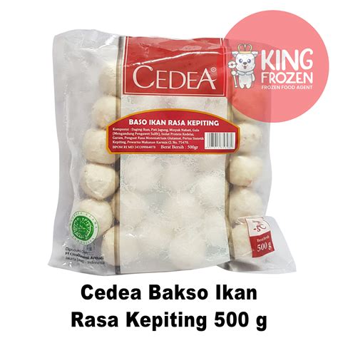 Cedea Bakso Ikan Rasa Kepiting Gram King Frozen Indonesia