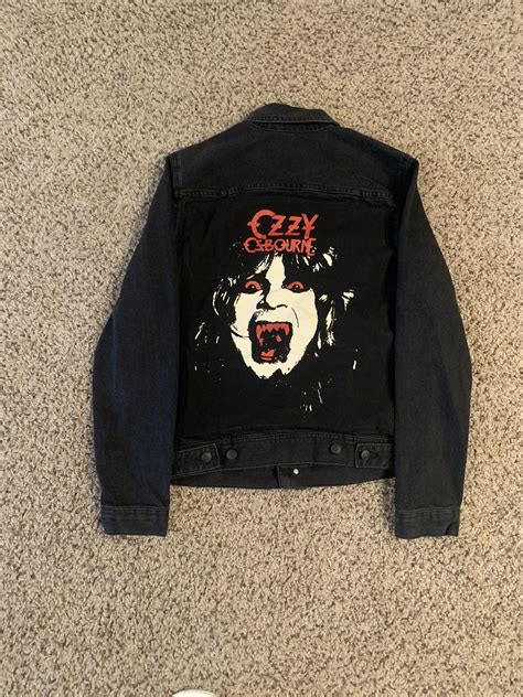 Custom Ozzy Osbourne Vampire Denim Jacket Size Small 11 Grailed