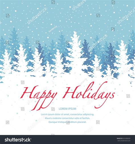 Vector Background Happy Holidays Banner Template Stock Vector (Royalty Free) 501005620