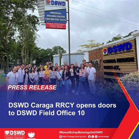 Dswd Caraga Rrcy Opens Its Doors To Dswd Field Office 10 Dswd Field