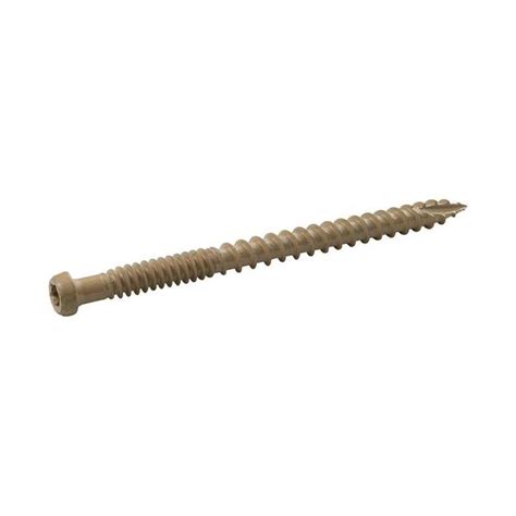 DECKMATE #9 3 in. Internal Square Bugle-Head Composite Deck Screws (5 ...