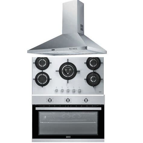 Franke Built In Crystal Gas Hob 90cm And Gas Oven 90cm And Hood 90cm