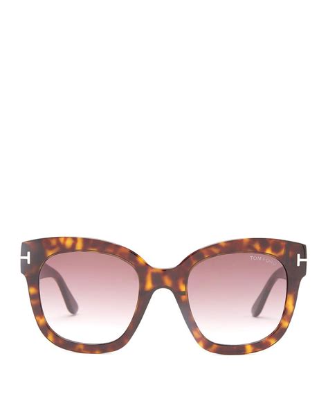 Tom Ford Beatrix Acetate Sunglasses In Brown Lyst