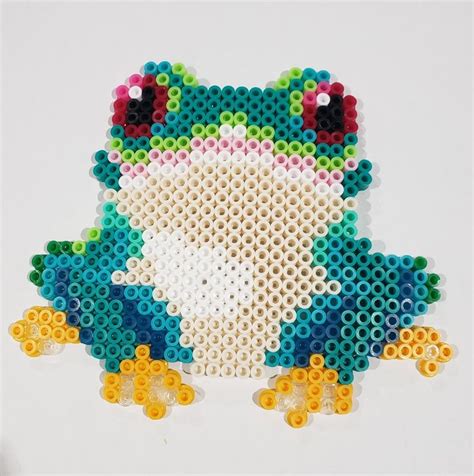 Perler Bead Frog In 2022 Easy Perler Beads Ideas Perler Bead