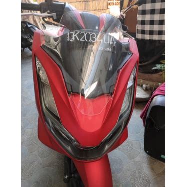 Jual Visor Windshield Honda Pcx Smoke Bening Kaca Motor Pcx