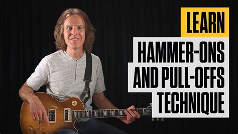 Easy Hammer On And Pull Off Electric Guitar Lesson Guitar Tricks