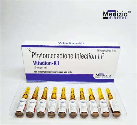 Phynadion K1 Vitamin K1 Phytomenadione Injection 10X1 At 25 Piece In