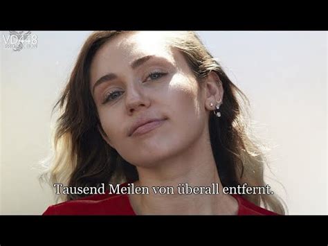 Miley Cyrus Thousand Miles Deutsche Übersetzung YouTube