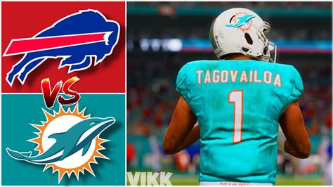 Bills Vs Dolphins Week 18 Simulation Madden 24 Exhibition YouTube