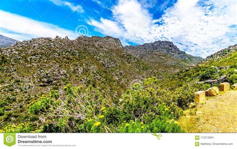 View Of The Slanghoekberge Mountains From The Scenic Bainskloof Pass