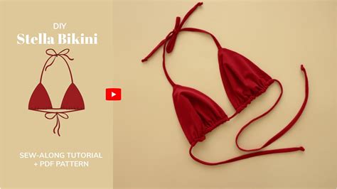 DIY Stella Triangle Bikini Top Pattern Sew Along Tutorial