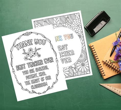 Teacher Card Printable School Teacher Gift Teacher - Etsy