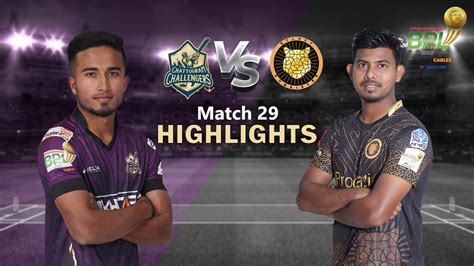 Chattogram Challengers Vs Sylhet Sunrisers 29th Match Highlights