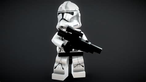 Lego Clone Trooper Phase Rigged Buy Royalty Free D Model By