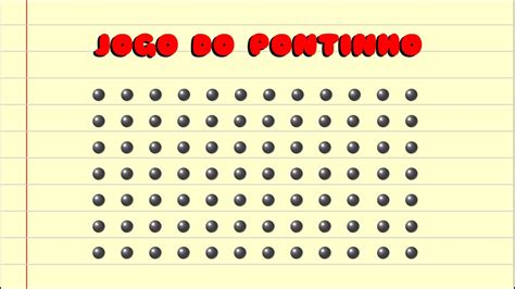 Brincadeira Jogo Do Pontinho YouTube