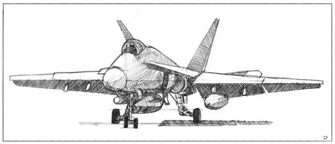 Fighter Jet Drawing