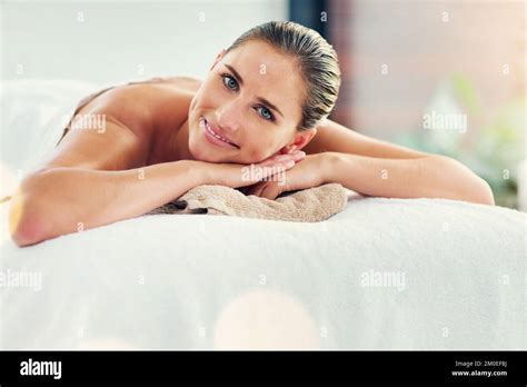 Its A Way To A Healthier Happier Life A Beautiful Young Woman Lying On A Massage Table At The