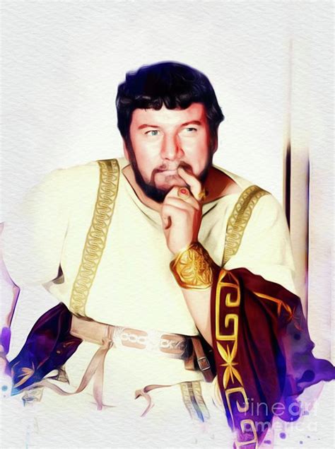 Peter Ustinov, Vintage Actor, Spartacus Painting by Esoterica Art Agency