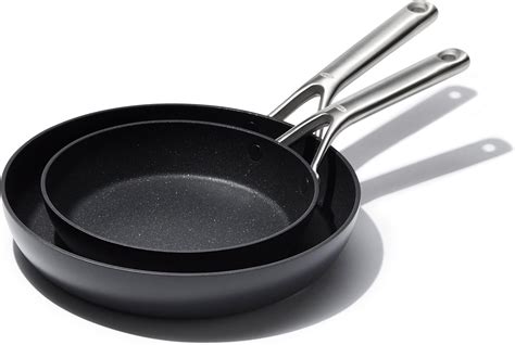 Oxo Enhanced 12 Frying Pan Skillet With Glass Lid Pfas Free Ceramic Nonstick