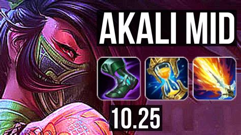 Akali Vs Ahri Mid Solo Kills K Mastery Games Euw