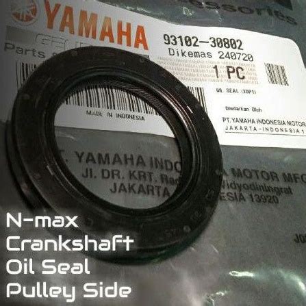 E Pulley Oil Seal Nmax V Crankshaft Left Side Genuine Yamaha