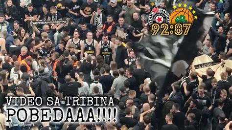 Partizan Panathinaikos Najlu I Kraj Utakmice Sa Tribina Youtube