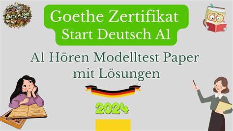 A1 Hören Teil 1 2 3 Goethe Zertifikat Start Deutsch 1 German