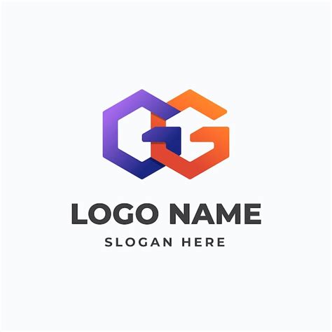 Plantilla De Logotipo Degradado Gg Vector Gratis