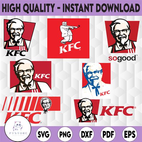 Kentucky Fried Chicken Logo Bundle svg, KFC svg, fastfood sv | Inspire ...