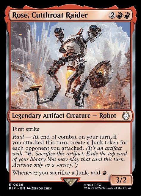 Rose Cutthroat Raider Universes Beyond Fallout Commander Card