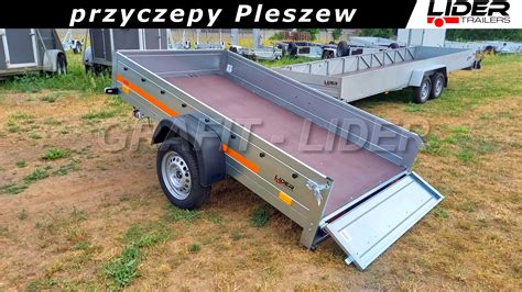 TM 150 Przyczepa 236x125x30cm Eco 2312 Kipp Skrzynia Uchylna Lekka