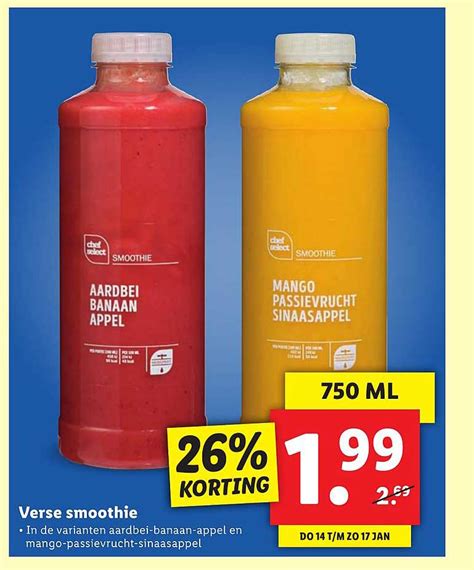 Verse Smoothie Korting Aanbieding Bij Lidl Folders Nl