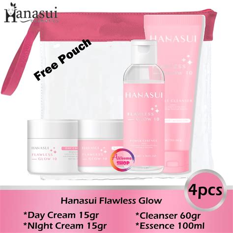 Jual Paket Hanasui Flawless Glow Pcs Cleanser Gr Day Cream Gr