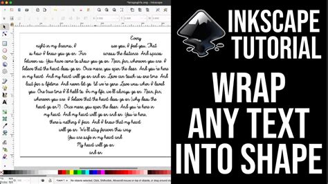 Inkscape Text Into Shape Inkscape Text Effects Inkscape Text