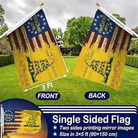 Gadsden Flags 3x5 Outdoor Don T Tread On Me American Dont Tread On Me