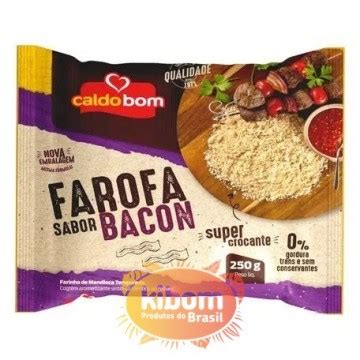 Farofa Pronta De Mandioca Bacon 250g Caldo Bom