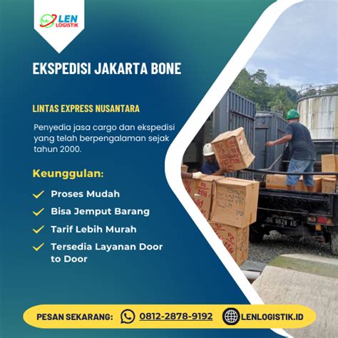 Ekspedisi Jakarta Bone Terbaik Len Logistik