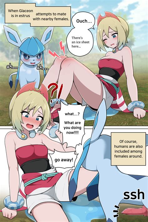 Glaceon And Irida Pokemon And 1 More Drawn By Everyday2 Danbooru