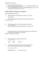 Copy Of NC Math 3 Module Four Pathway Three Assignment 1 Pdf Google