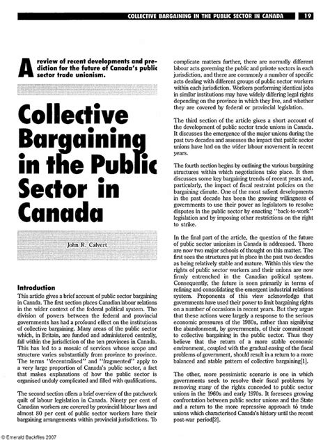 A Review of Recent Developments and Prediction For The Future of Canada ... 