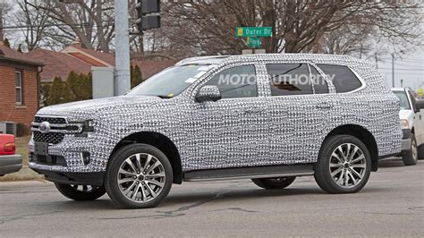 2022 Ford Everest Spy Shots And Video Ranger Based Suv Spotted